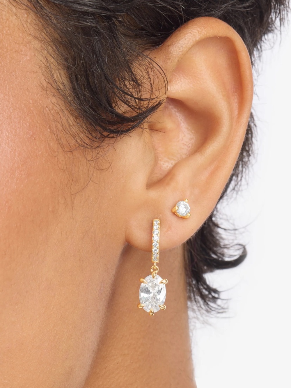 NWT Melinda Maria Gold “She’s On Point Earrings”